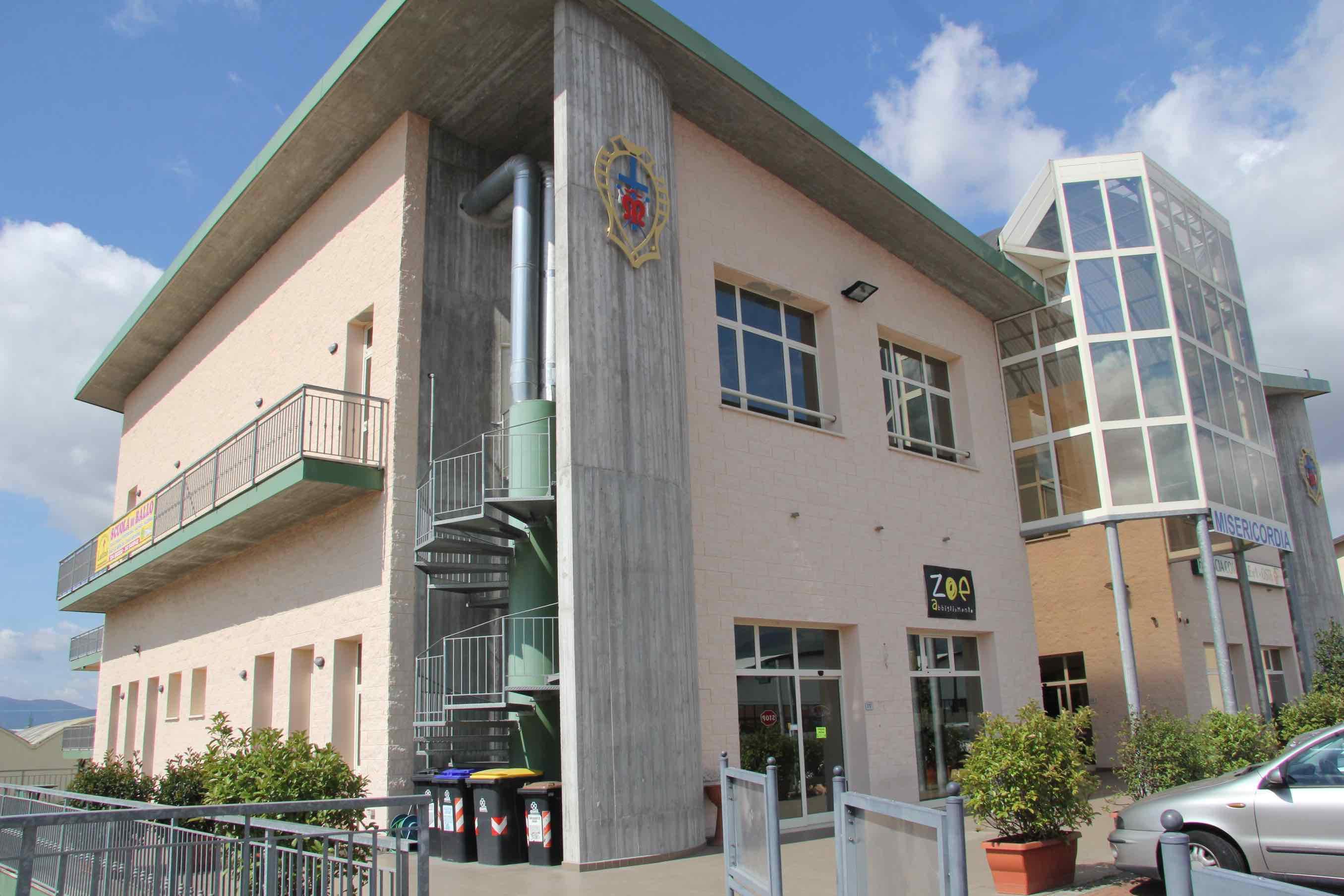 La sede della Misericordia di Oste