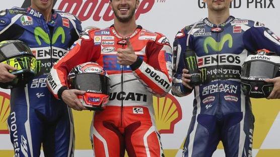 Uragano Dovizioso: a Sepang mette in riga Vale e Lorenzo