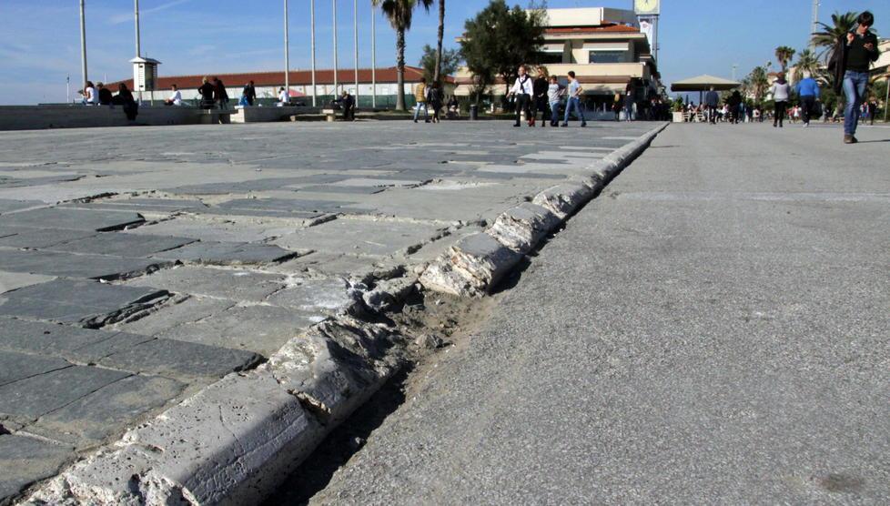 Il Belvedere di Viareggio è tutto dissestato 