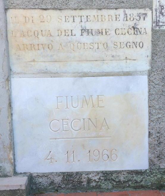 IL LIVELLO DELLA PIENA: LAPIDE AL CONSORZIO 