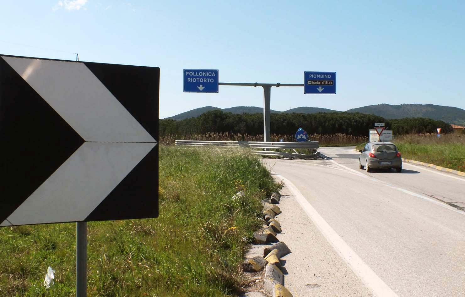 Lo svincolo della strada 398 a Montegemoli (PaBar)