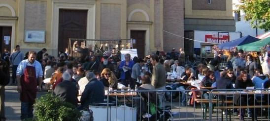 La festa nel centro di Casinalbo