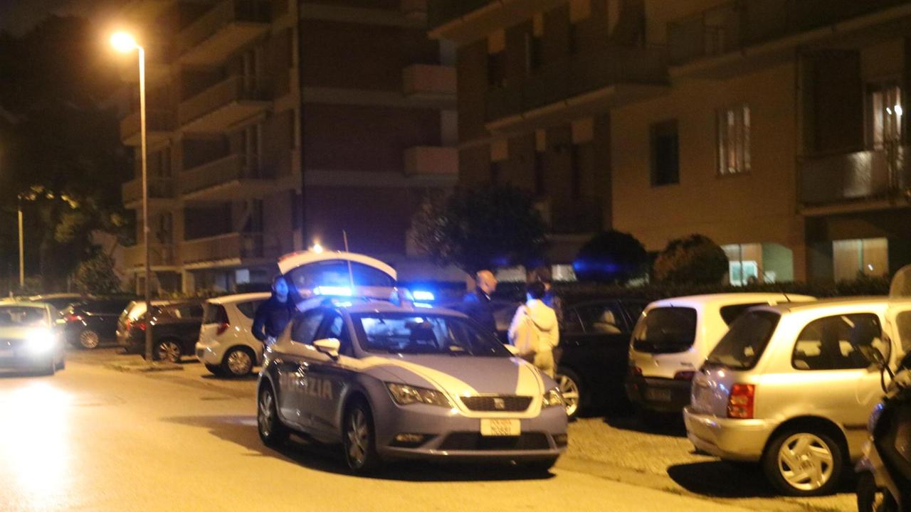 La polizia in via Masaccio