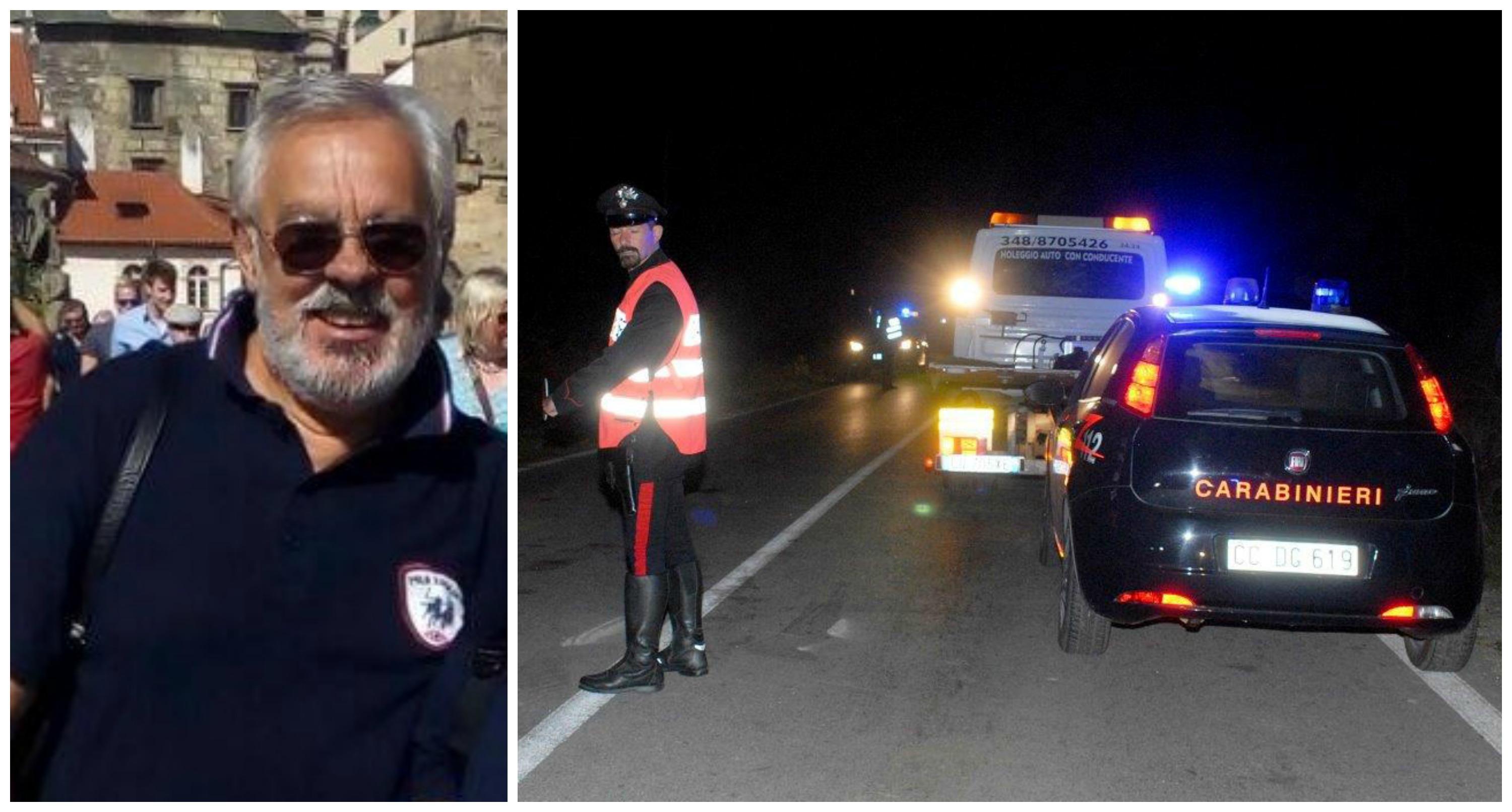 Claudio Gozzi e il luogo dell'incidente