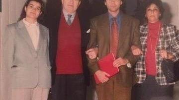 Il dottor Andrea Dal Pino con i figli Silvia e Umberto e la moglie Paolina