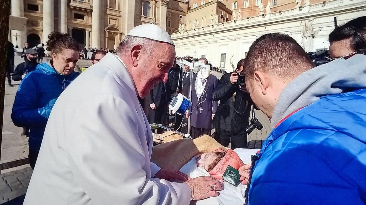 Il piccolo Jacopo dal Papa