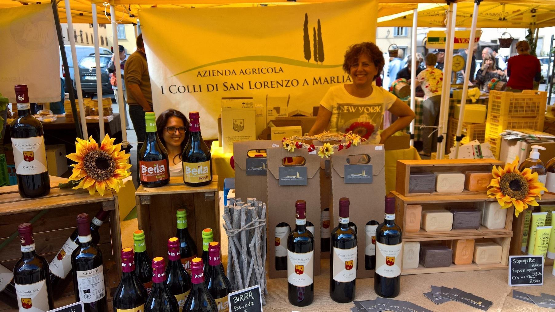 Uno stand di "Campagna Amica"