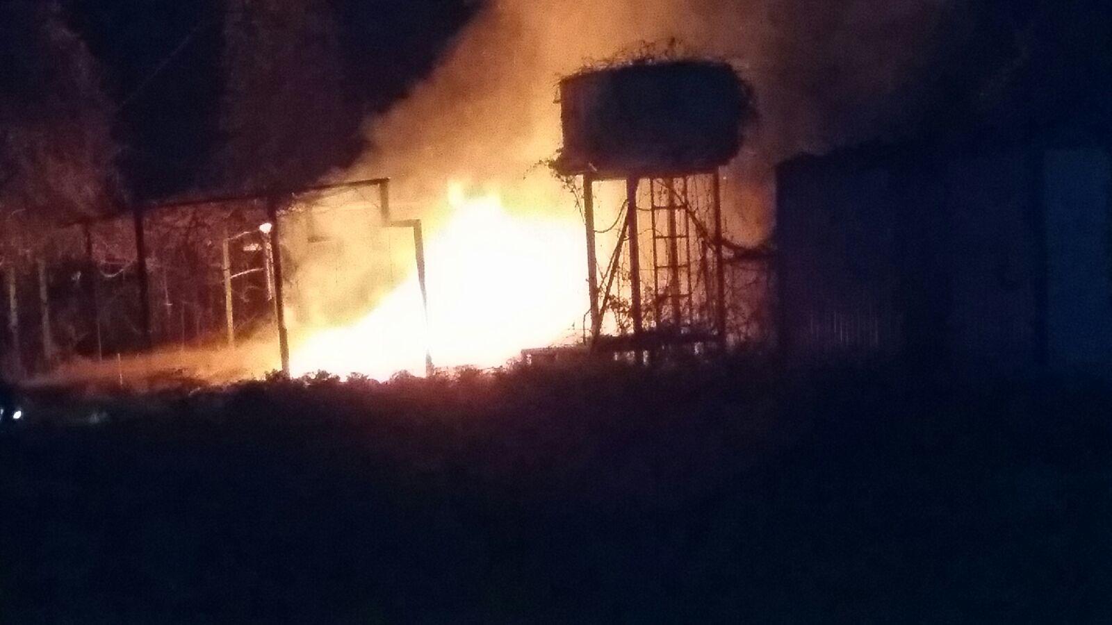 Incendio in località Brumaio