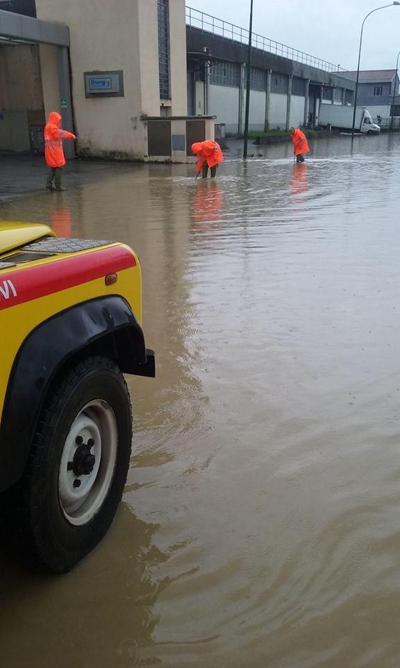 Sopralluogo della Vab di Montemurlo nella zona industriale