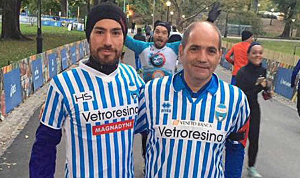 Il fisioterapista Evangelisti alla NY Marathon