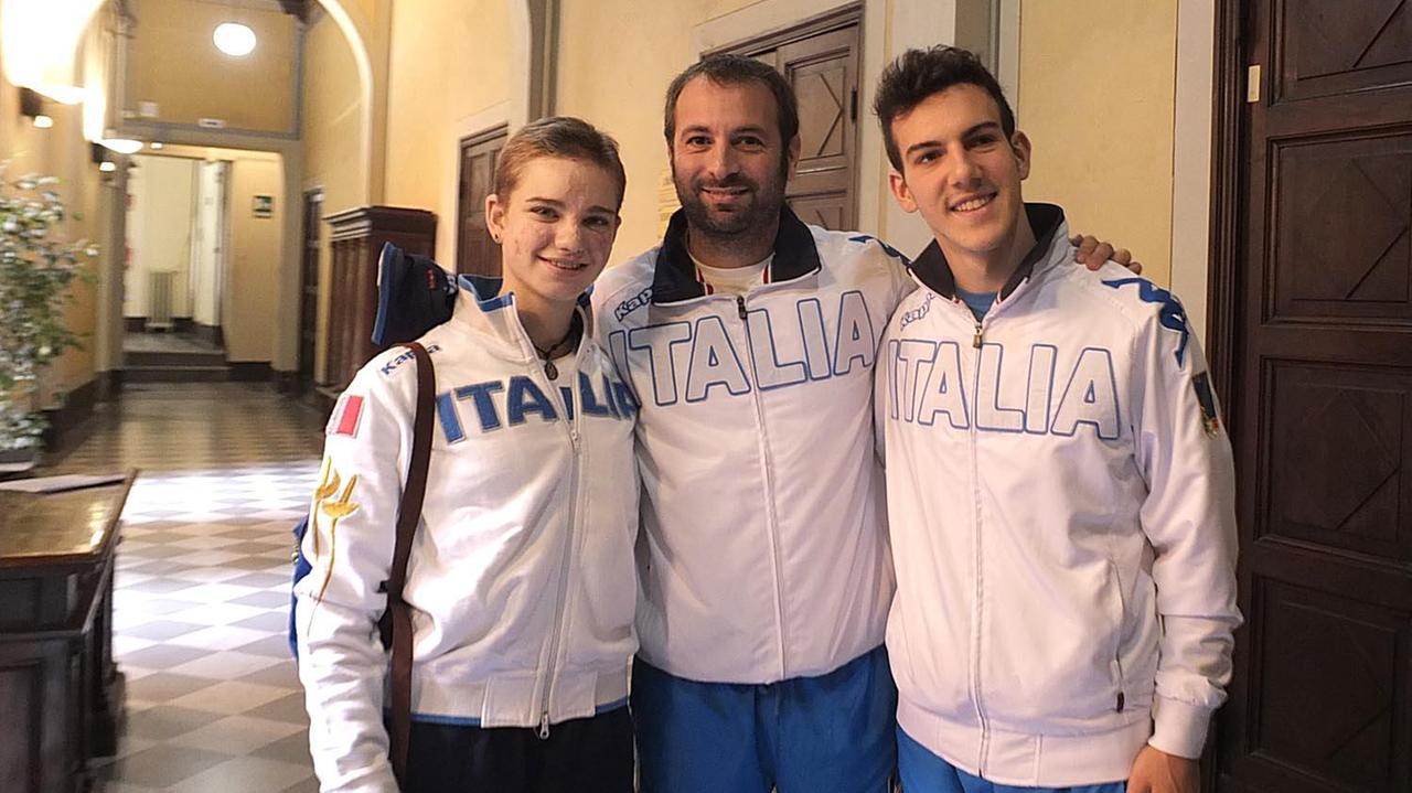 Da sinistra Beatrice Vio, Simone Vanni, Emanuele Lambertini