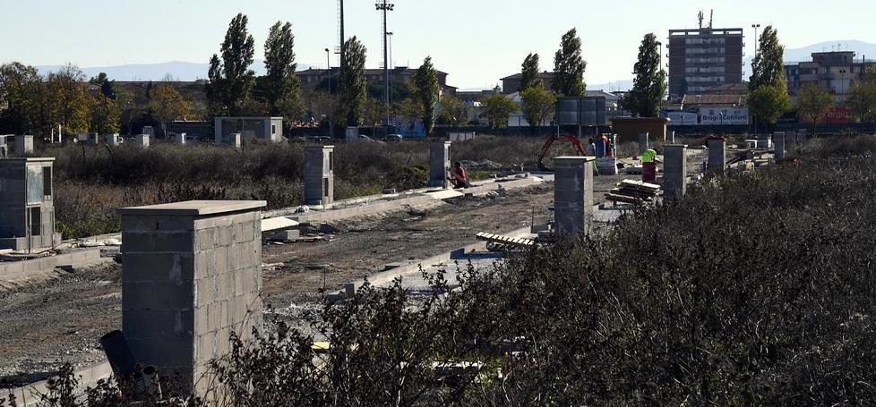 Una delle strade in costruzione nel nuovo Green Park (foto Silvi)