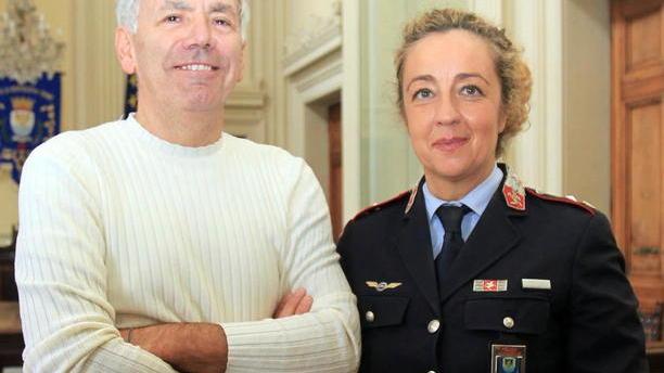 L’assessore Bruno Ialuna con la comandante Michela Cupini (Foto Nucci)