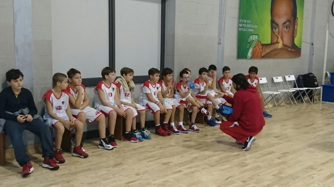 Una squadra giovanile del Montemurlo Basket