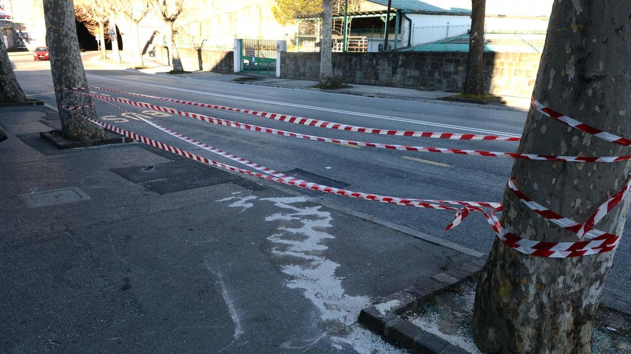 Il luogo dell'impatto (foto: Bruni)