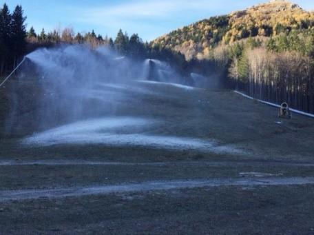 Termometro sottozero e cannoni in azione 