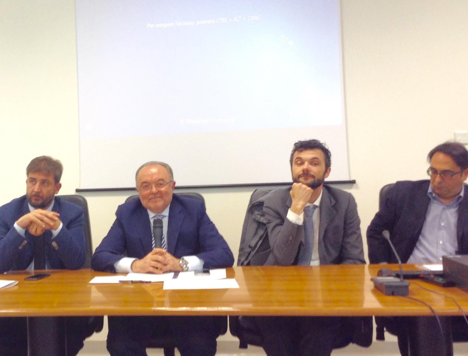 Da sinistra Ciolini, Morello, Biffoni e Mezzacappa