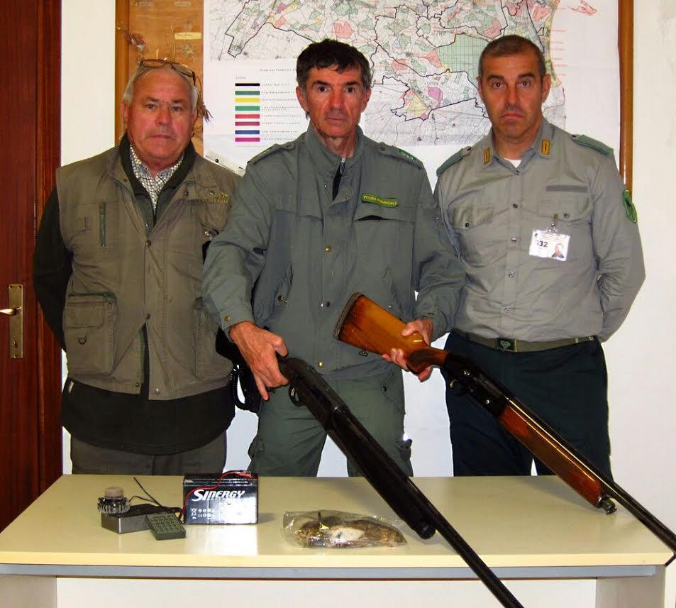 I fucili sequestrati perchè illegali