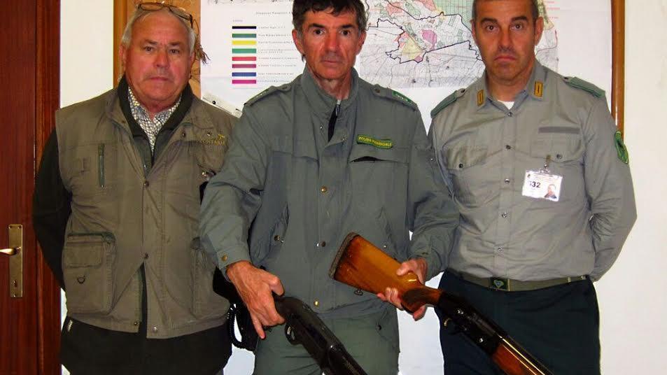 I fucili sequestrati perchè illegali