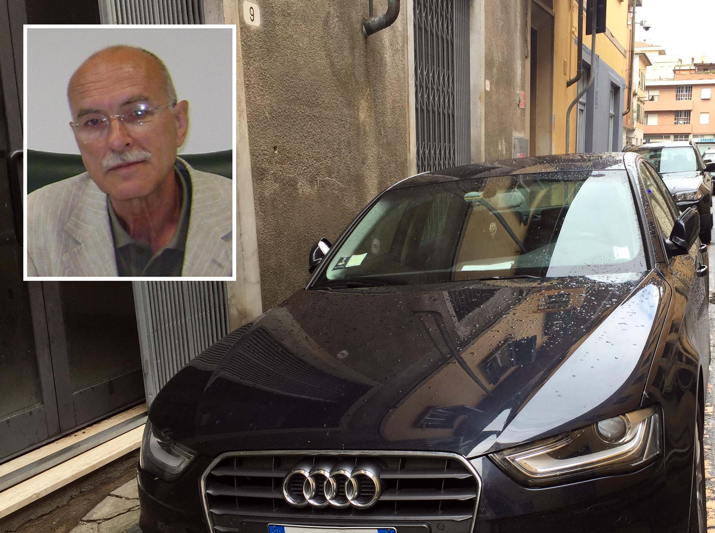 Paolo Marconcini e l'auto aziendale Geofor