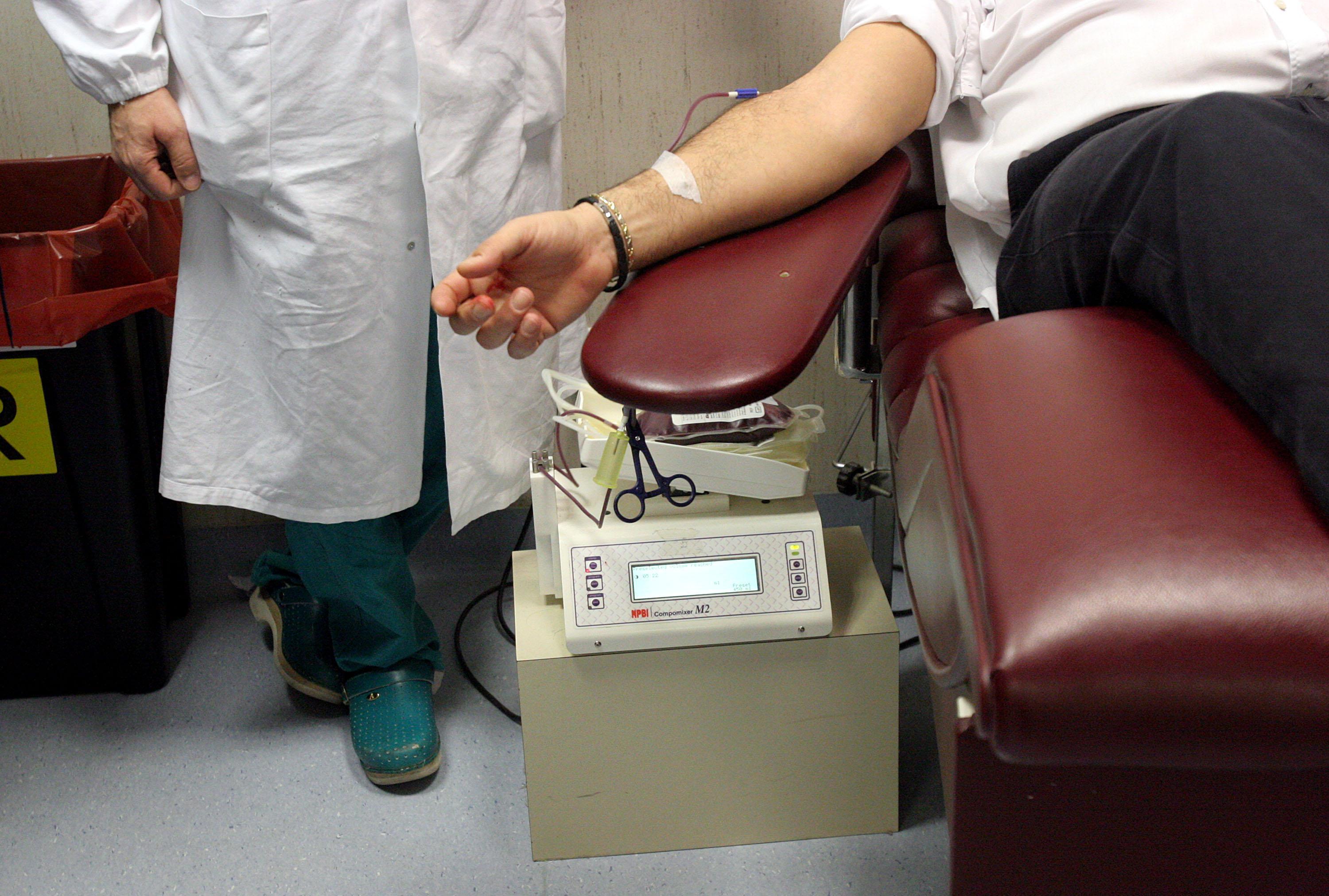 Un prelievo di sangue