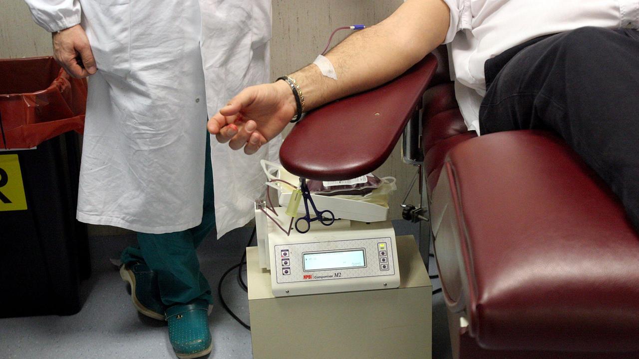 Un prelievo di sangue