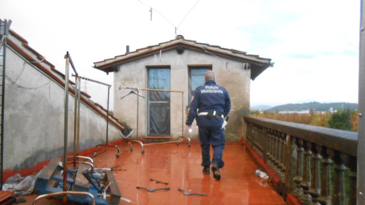 Il casolare di Tavola sequestrato dalla polizia municipale