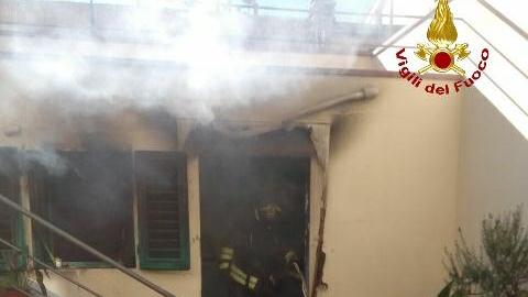 L'intervento dei vigili del fuoco