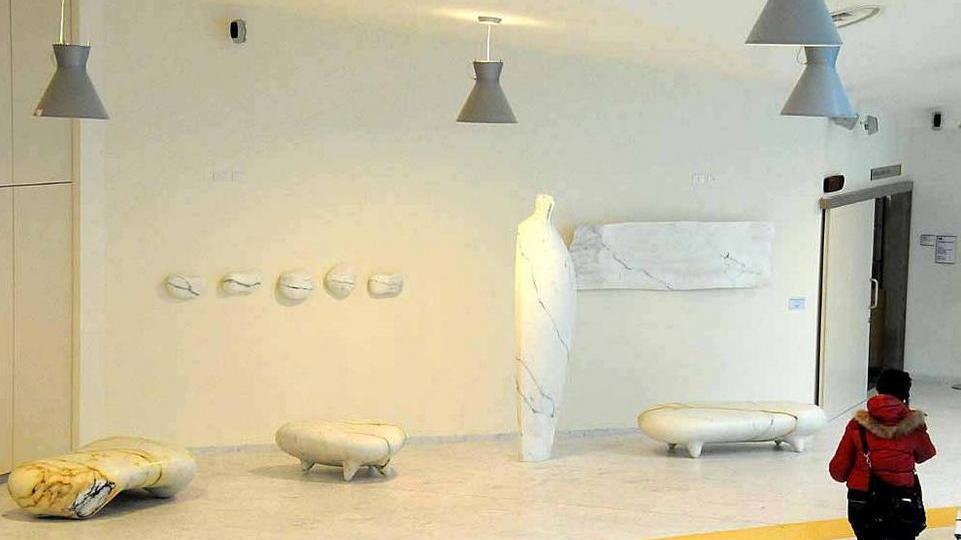 L’Asl non paga un risarcimento, pignorate le statue al nuovo ospedale Apuane