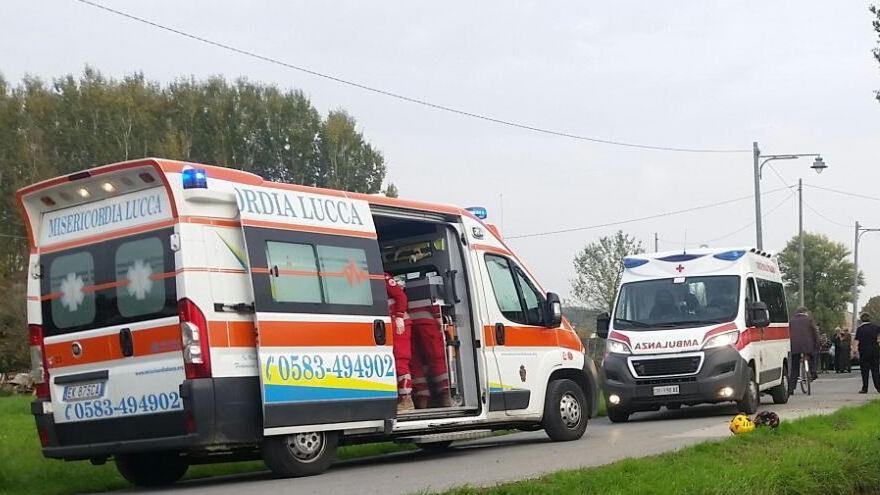 L'intervento di un'ambulanza