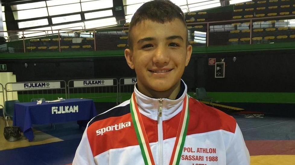 Simone Piroddu in gara in Germania