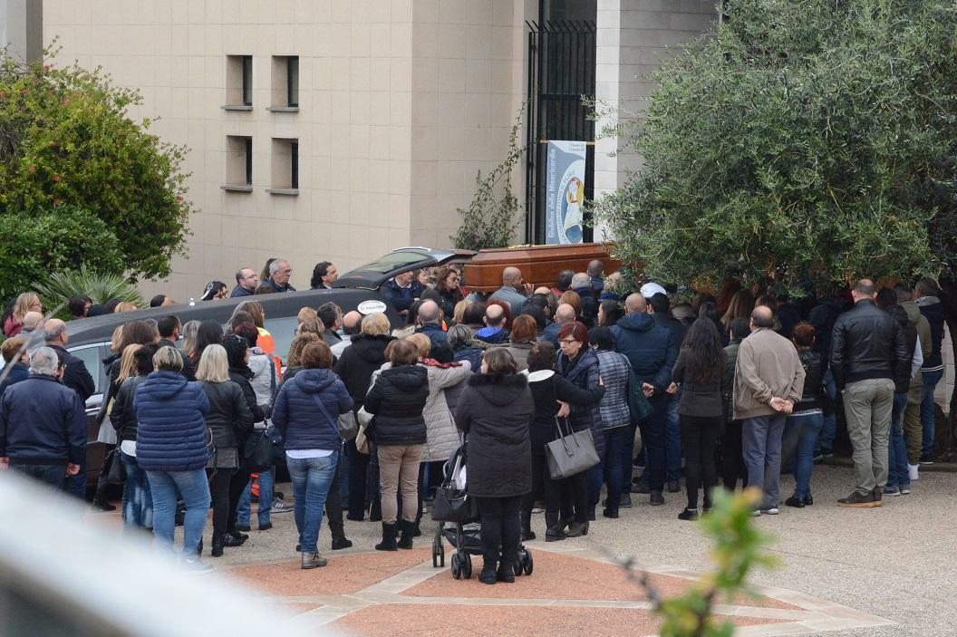Un momento dei funerali