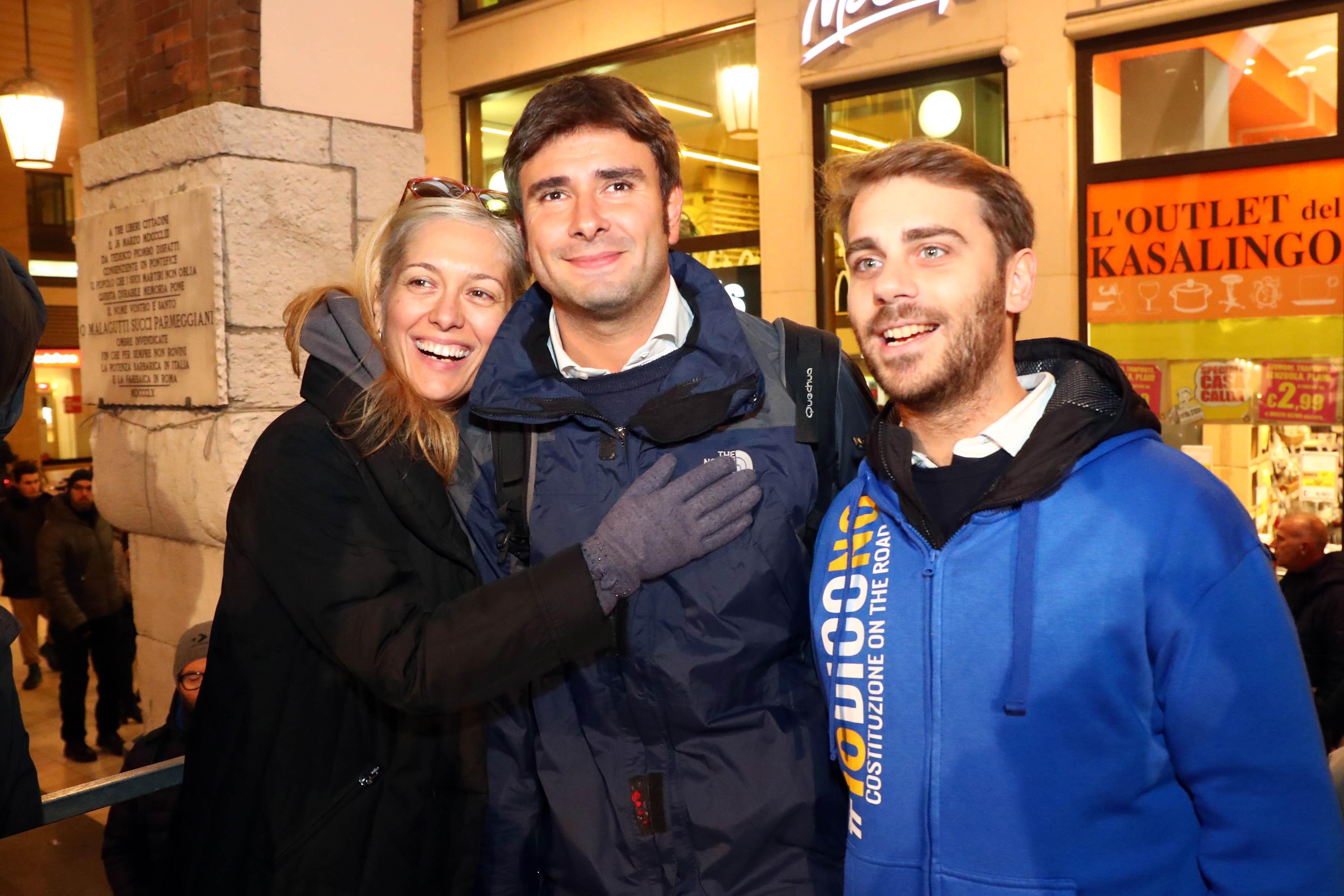 Il Movimento 5 Stelle in piazza per il No