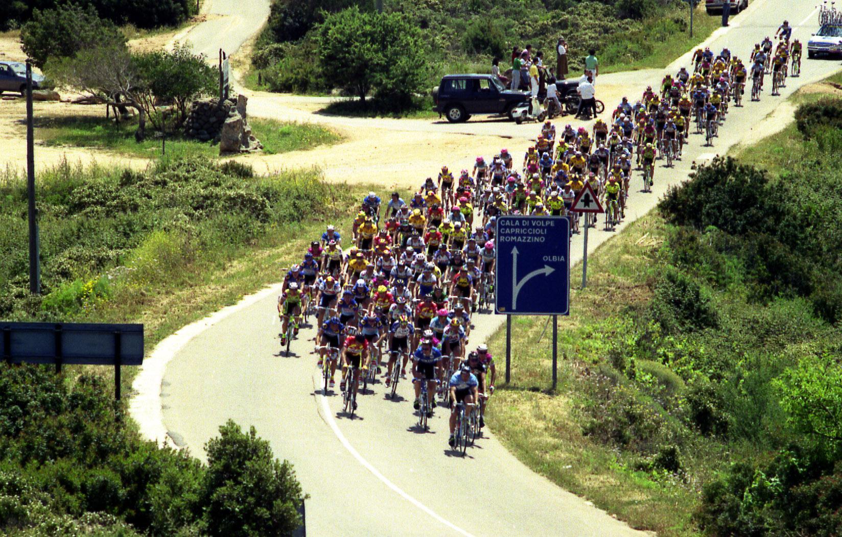 Un'immagine storica, il Giro in Gallura nel 1991