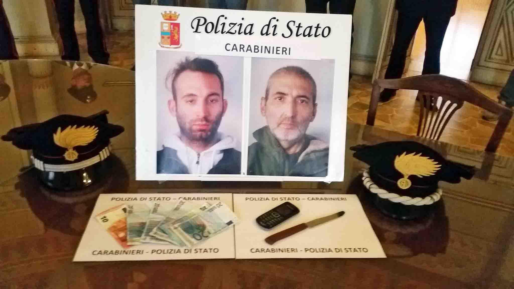 I due arrestati, padre e figlio