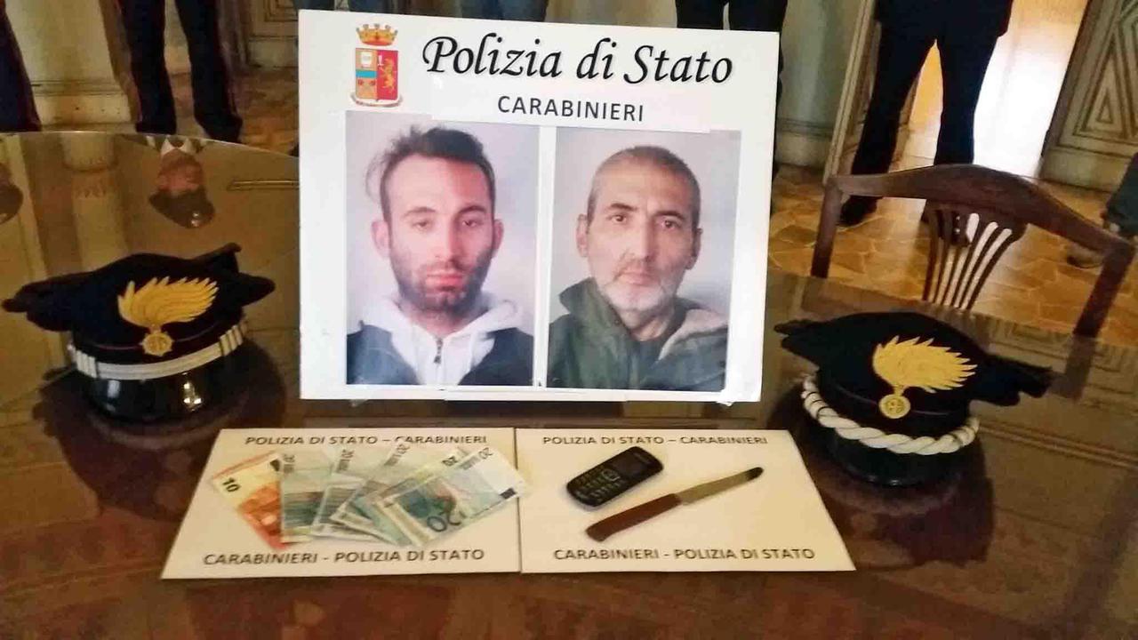 I due arrestati, padre e figlio