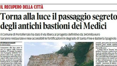 Cosimo al lavoro, via le erbacce dalle Fortezze