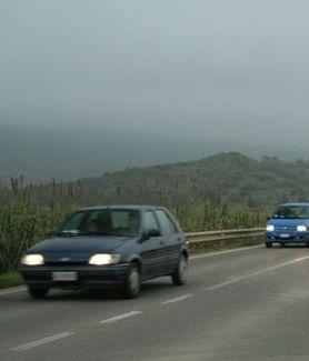 Pilone pericolante in un ponte 