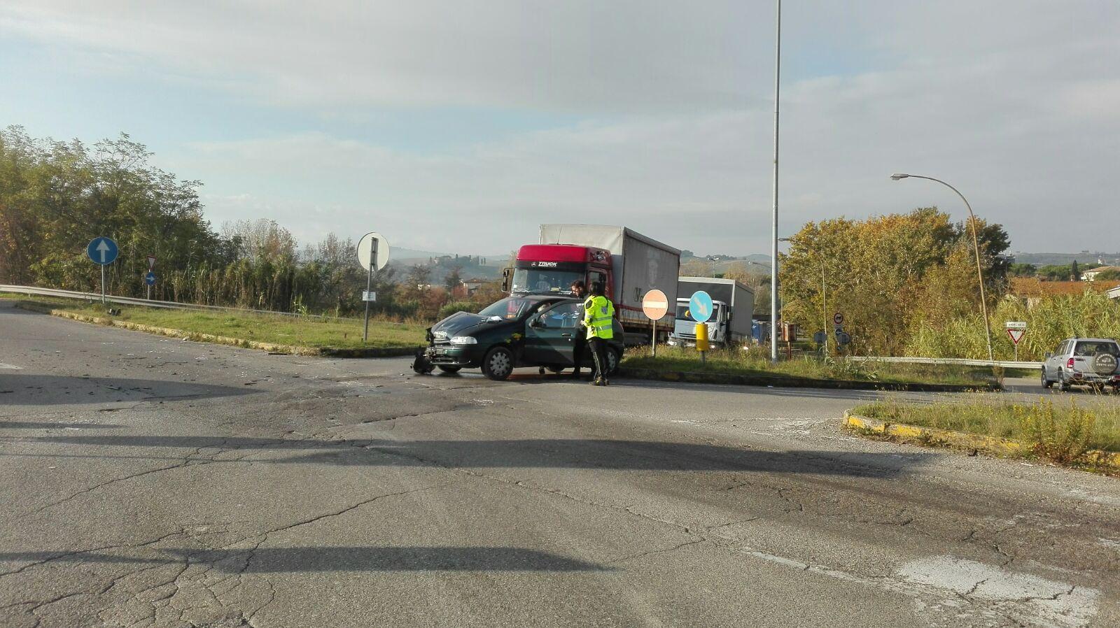 La Fiat Palio coinvolta nell'incidente