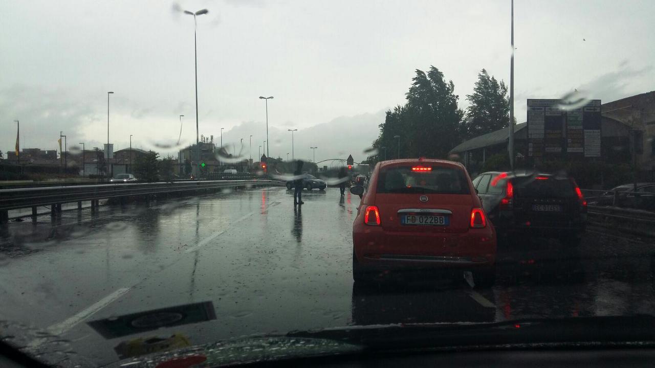 Di nuovo pioggia battente su Prato