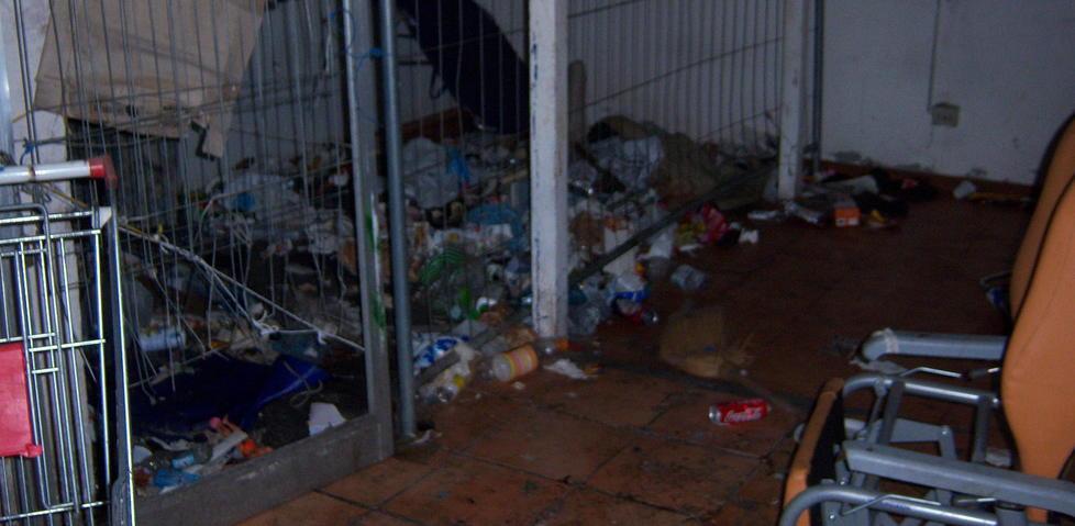 Giù il ricovero degli spacciatori 
