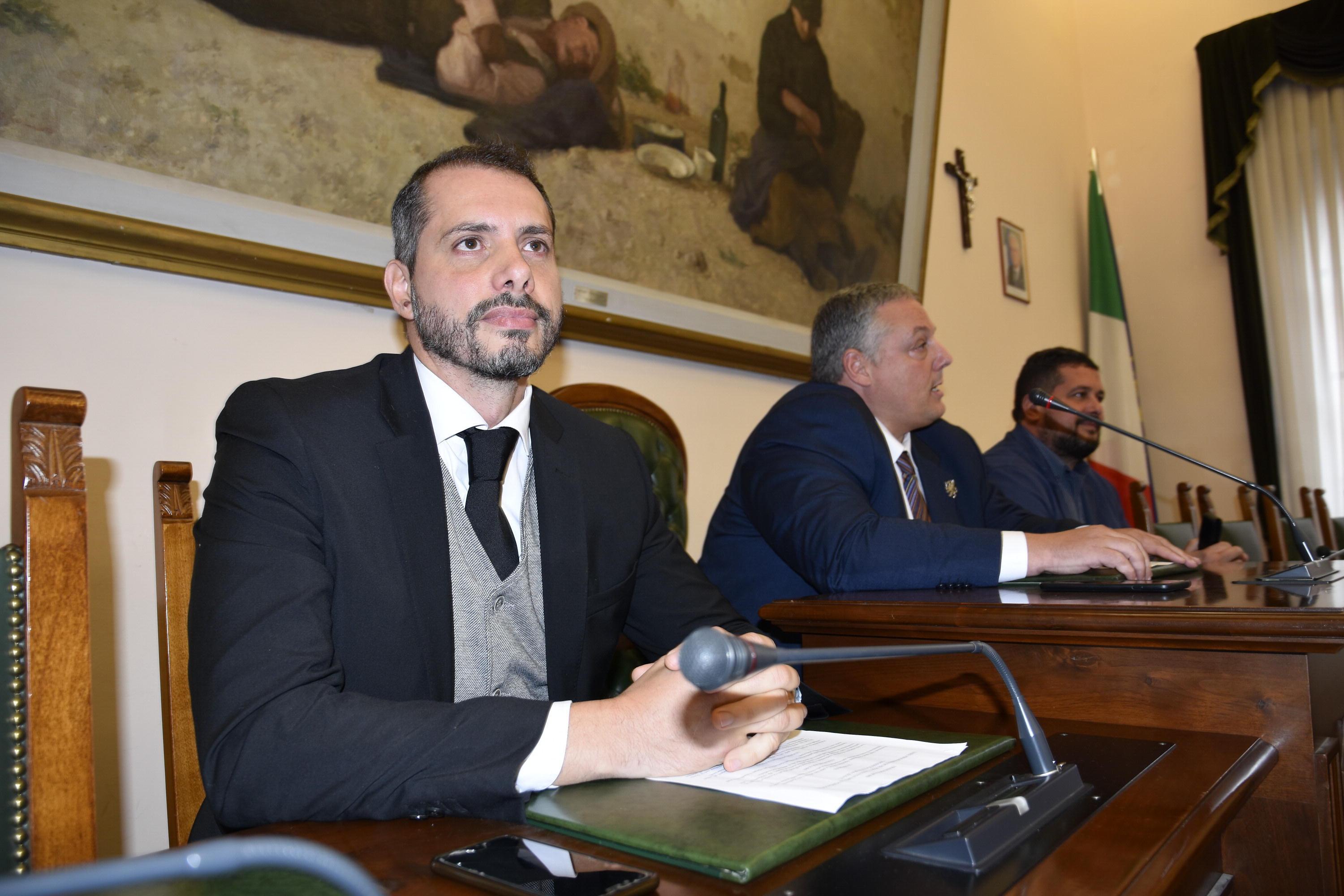 Francesco Mori e, in secondo piano, Antonfrancesco Vivarelli Colonna e Luca Agresti (foto Agenzia Bf)