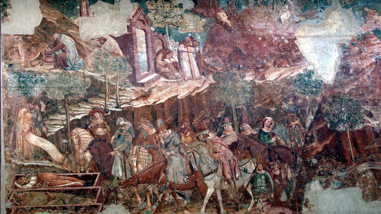 L'affresco del Trionfo della morte di Buonamico Buffalmacco nel Camposanto di Pisa