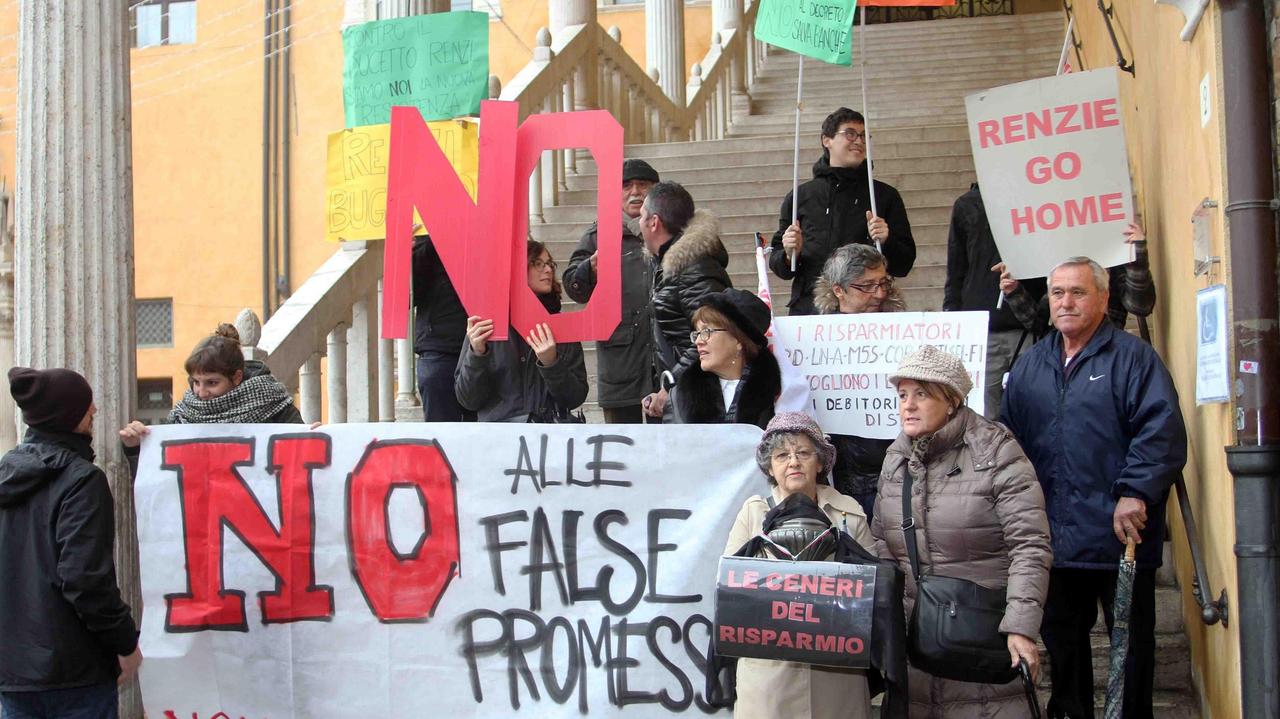 Corteo No Salvabanche sullo Scalone
