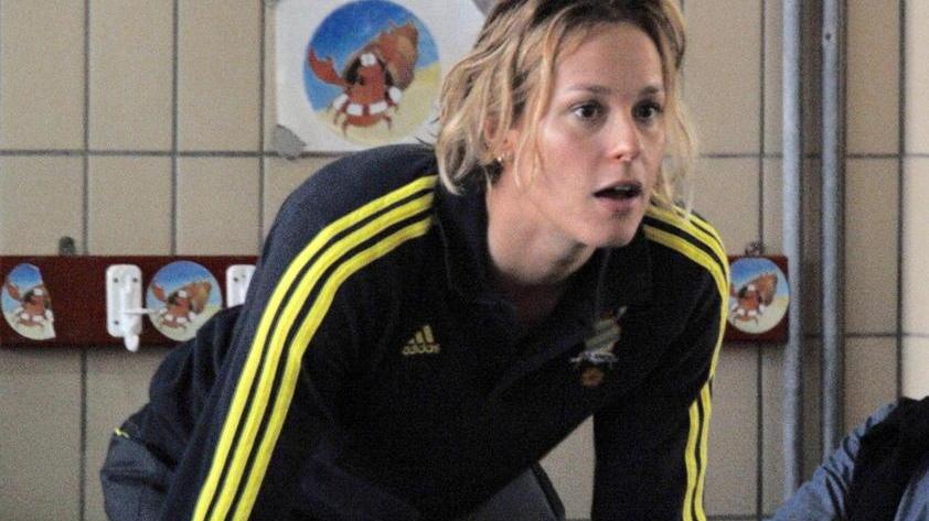 Federica Pellegrini in piscina a Massarosa