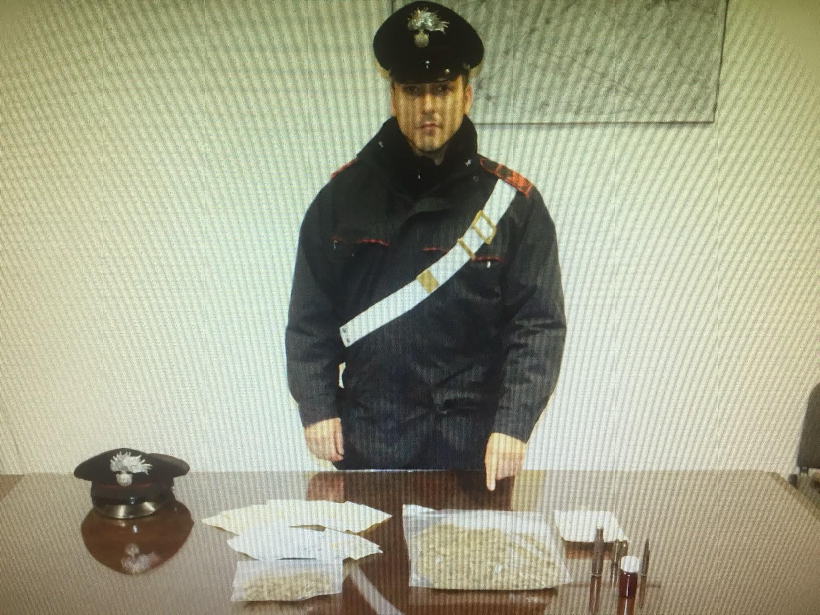 La droga sequestrata al 43enne arrestato