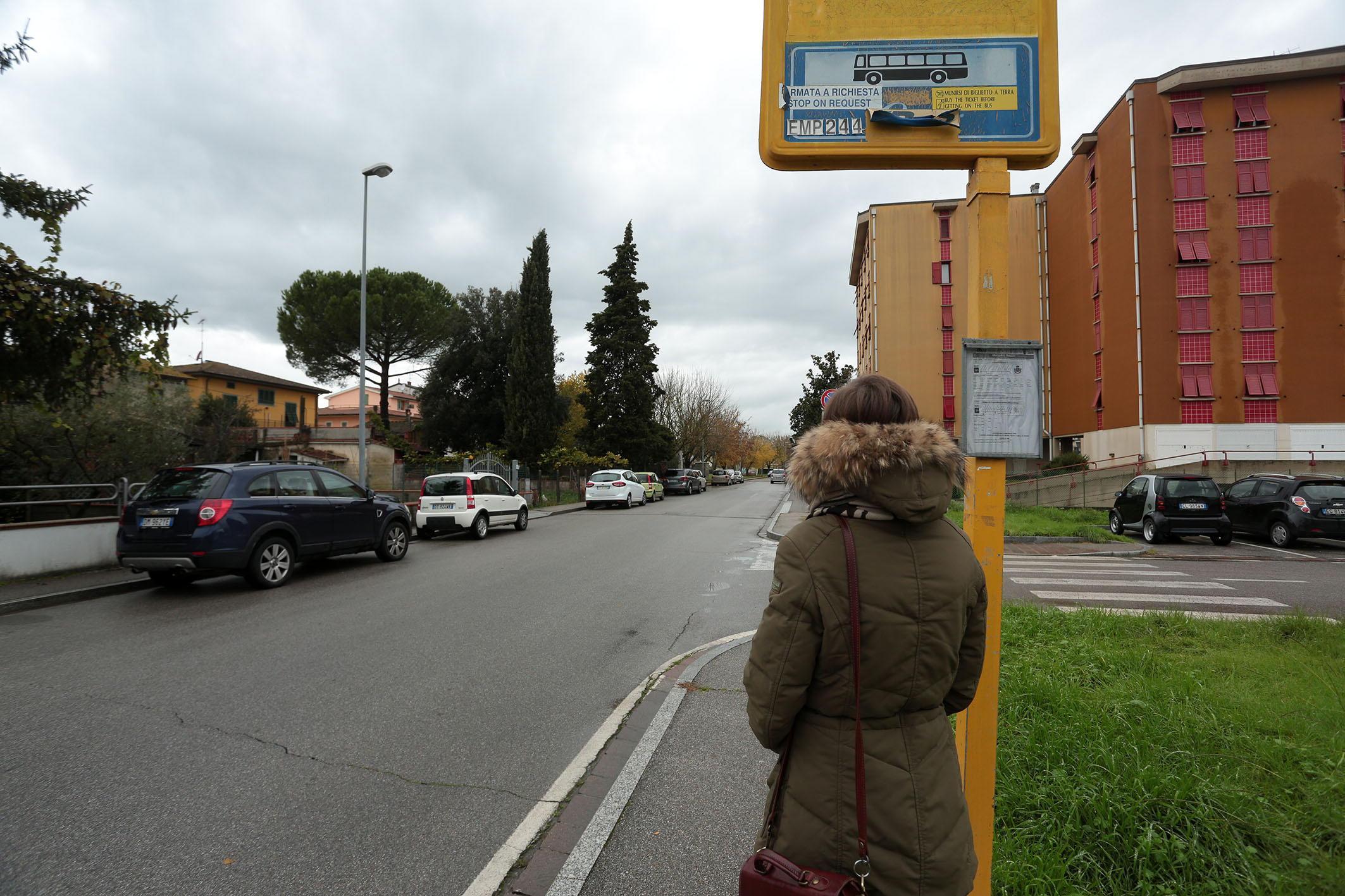 La fermata a Ponte a Elsa dove si sono verificati i disservizi 