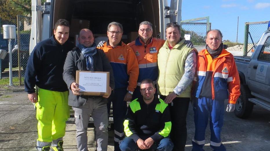 La Misericordia porta aiuti ai terremotati