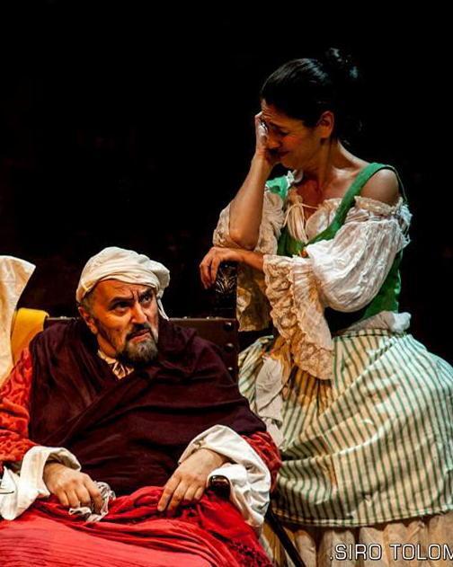 Domani “Il malato immaginario” con Buscemi e la Caldonazzo
