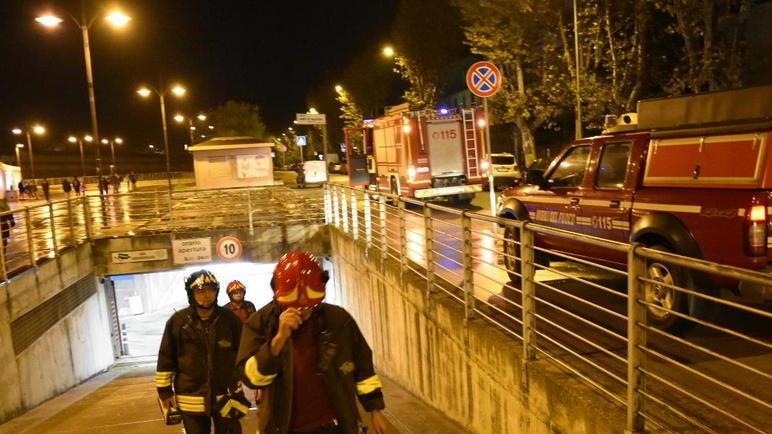 Allarme incendio al parcheggio ma è solo l’opera dei vandali